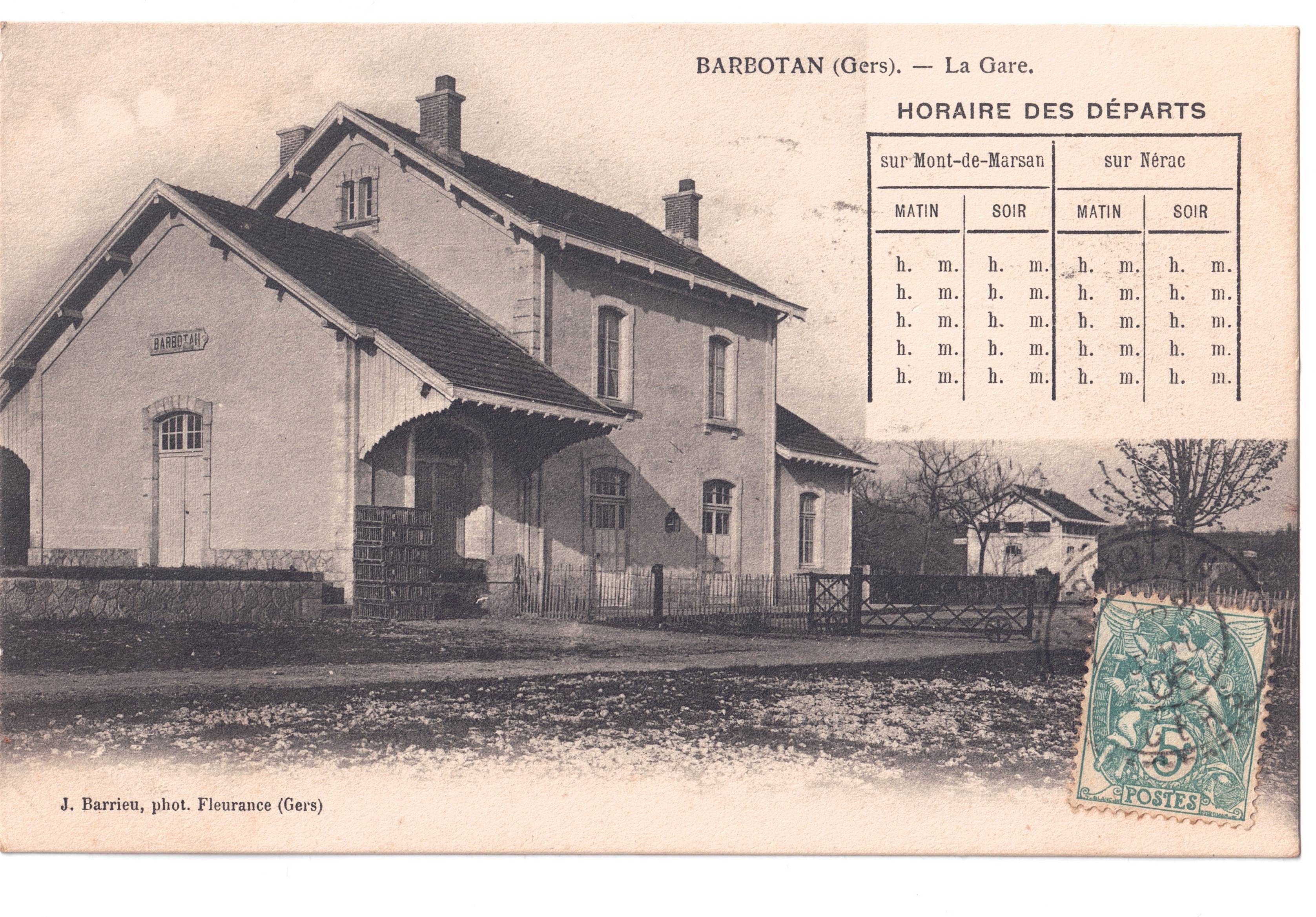 La gare de Barbotan-les-Thermes — I