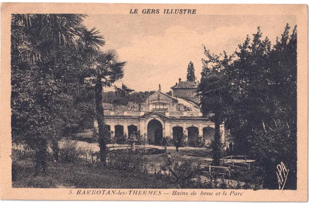 Les bains de boue et le parc