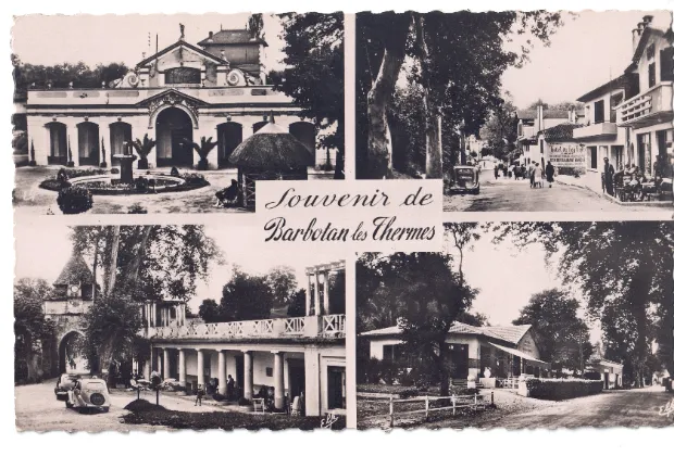 « Souvenir de Barbotan » — carte multivues