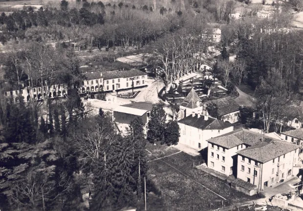 Vue aérienne de Barbotan